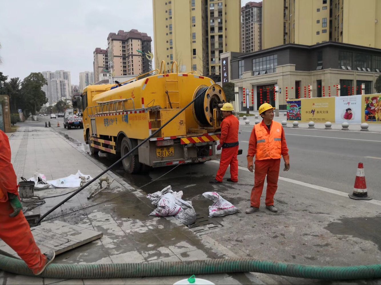广汉排污管道清淤-管道清洗